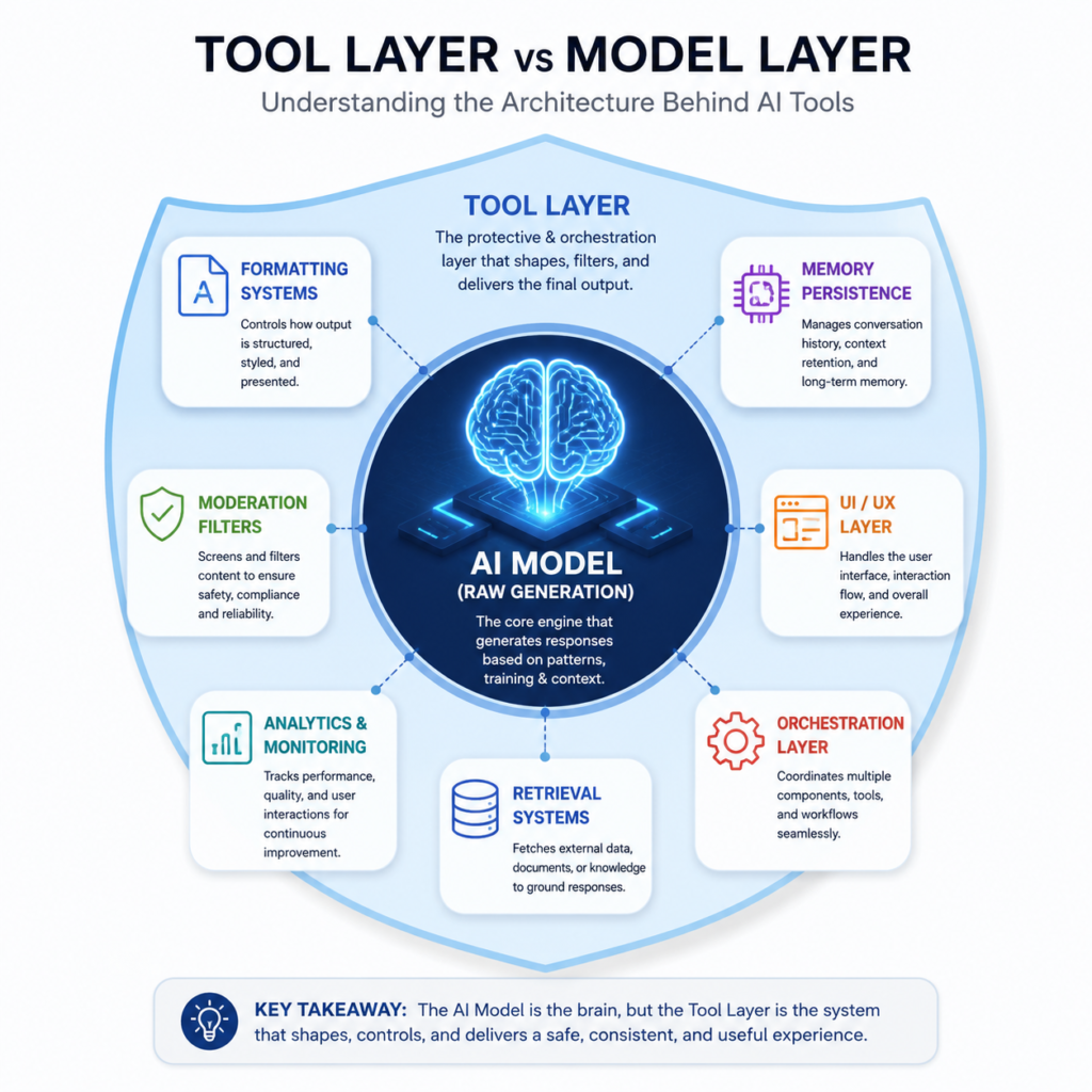 AI Tool Layer vs Model Layer Architecture Explained