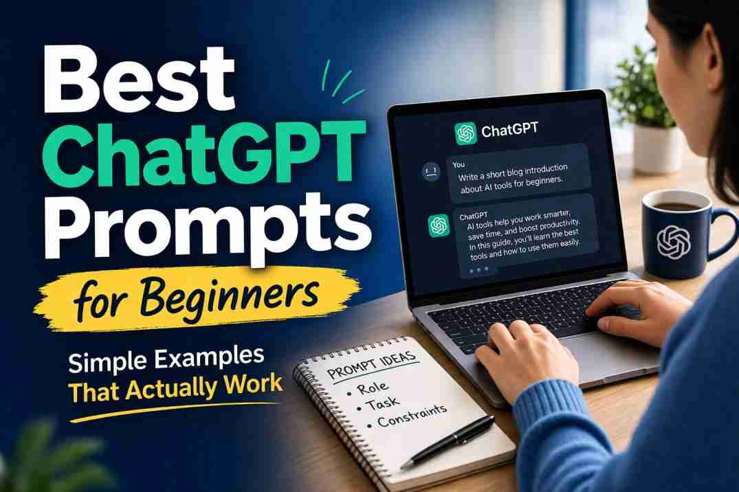 featured image showing a beginner using ChatGPT prompts with structured input and improved output results