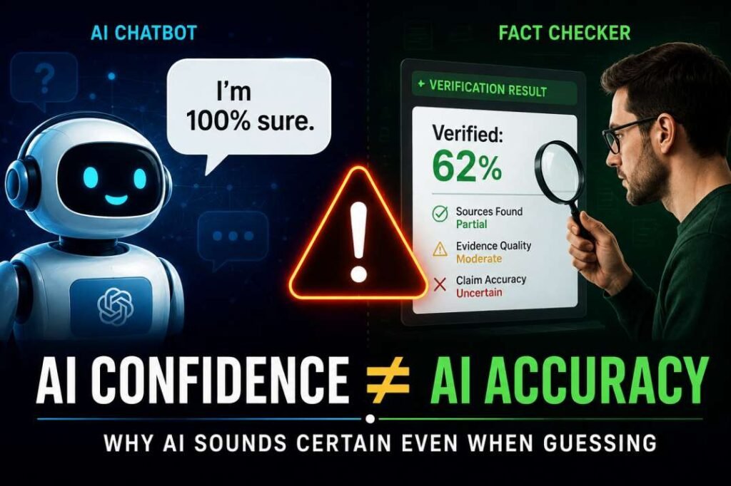 Why AI sounds certain even when guessing confidence versus accuracy mismatch