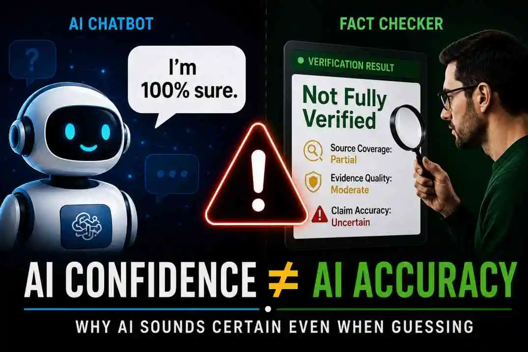 Why AI sounds certain even when guessing confidence versus accuracy mismatch
