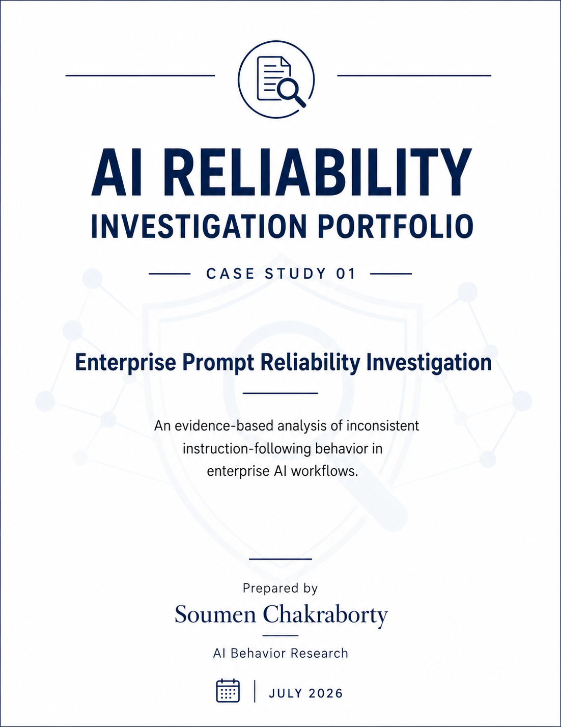 AI Reliability Investigation Portfolio